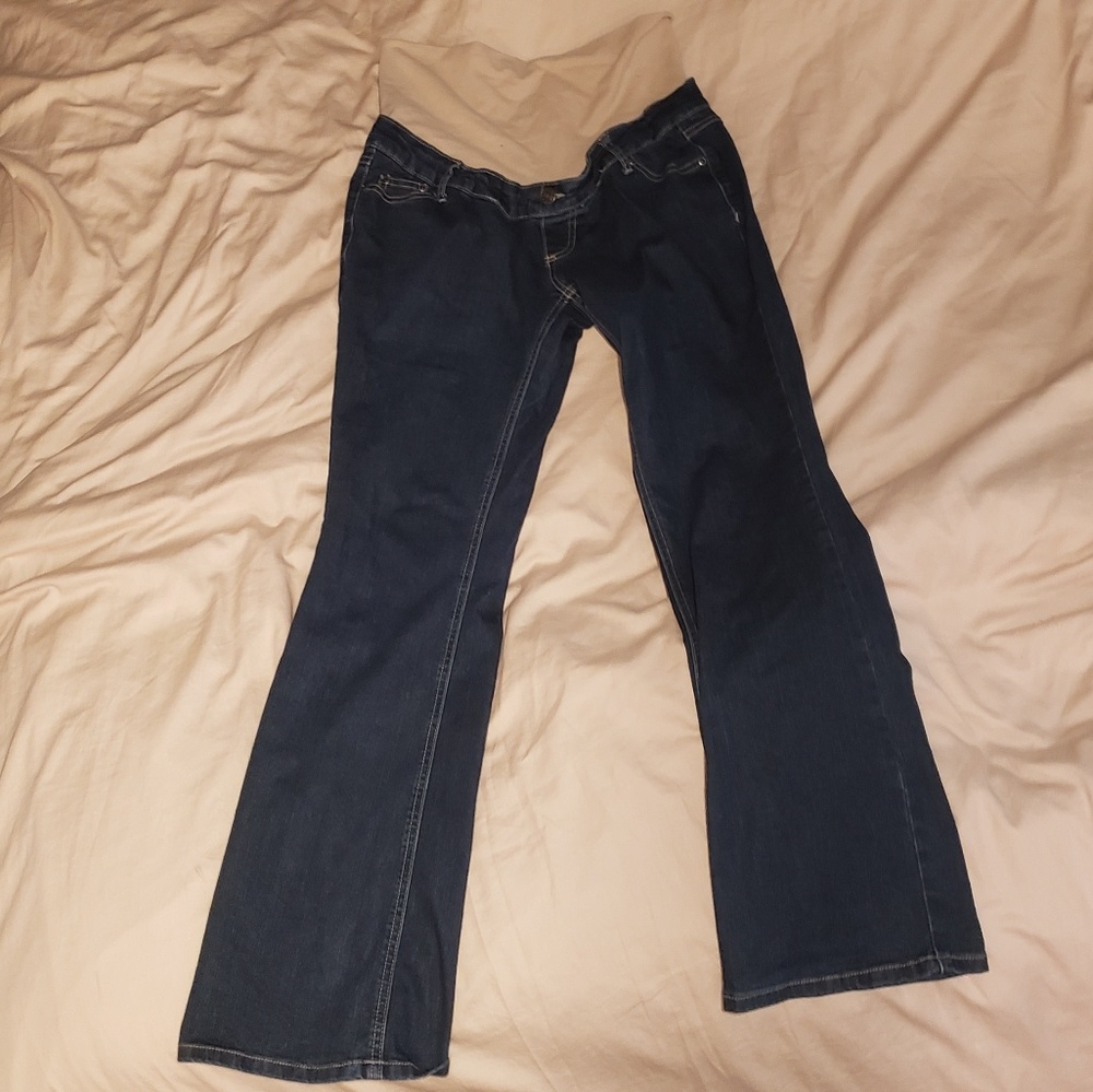 EUC Three seasons maternity jean pants